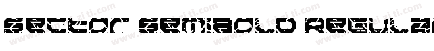 Sector SemiBold Regular字体转换